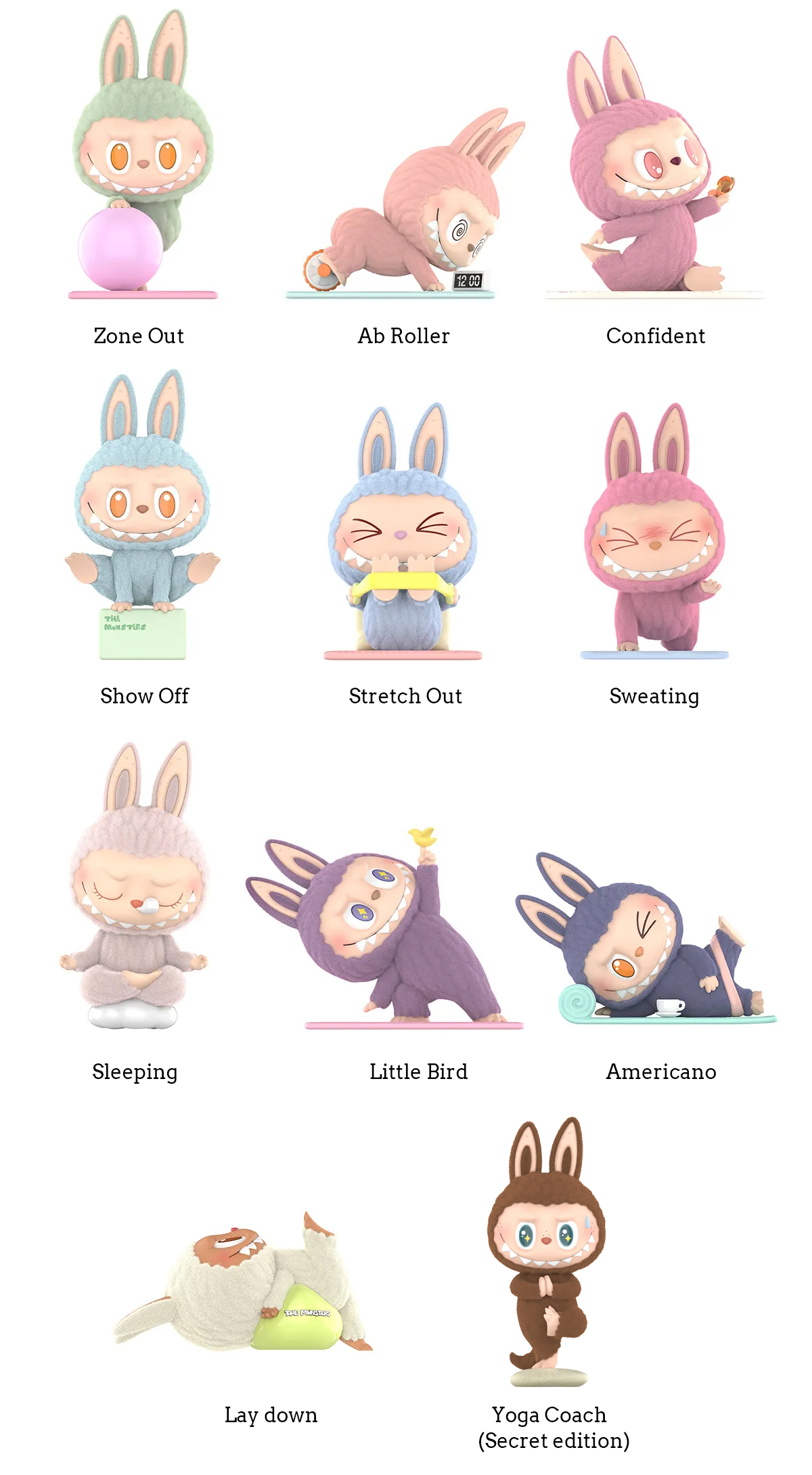 Labubu - THE MONSTERS - Lazy Yoga alla